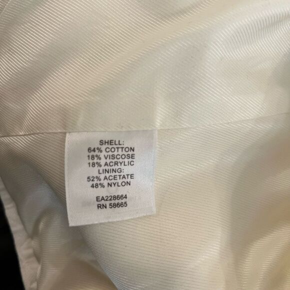 NWOT Classiques Entier Atelier Women’s Tailored White Blazer 3/4 Sleeve XS - Picture 9 of 10